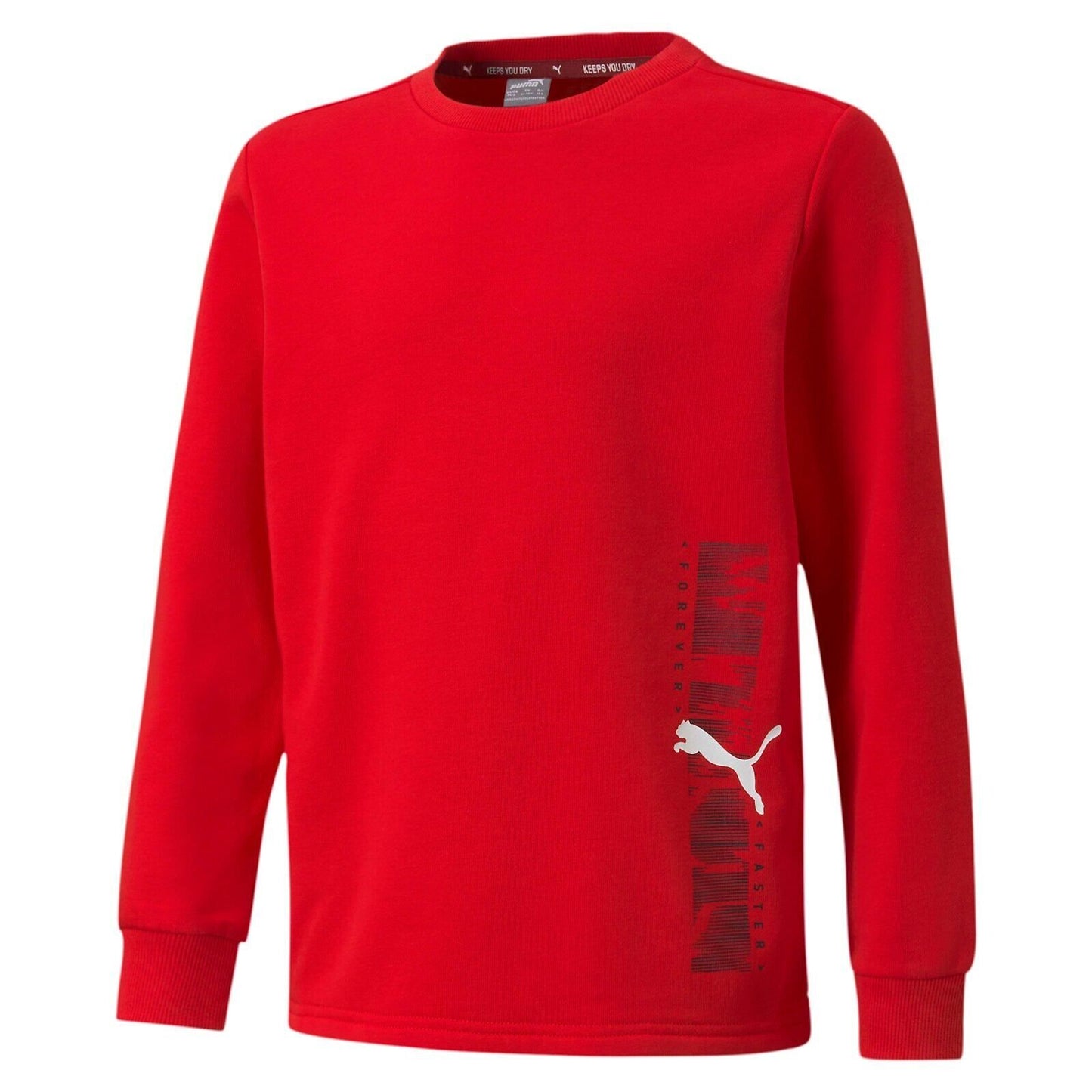 Puma Boys' Active Sport Crew TR B Sweatshirt 589201 11 Red