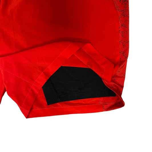 Asics pantaloncino sportivo per la corsa 2 in 1 7IN 2011A308-611 rosso