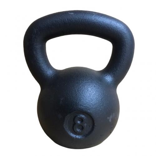 CONTES 8KG Black Cast Iron Kettlebell