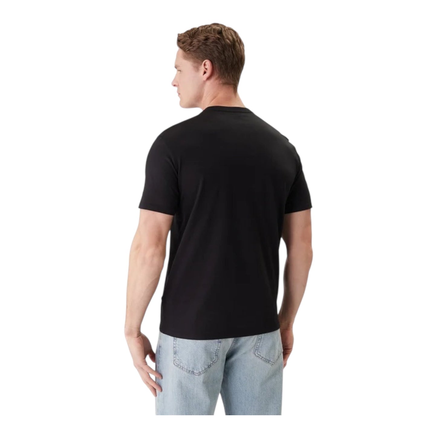 Calvin Klein maglietta manica corta da uomo LV04RB866G UB1 nero dietro