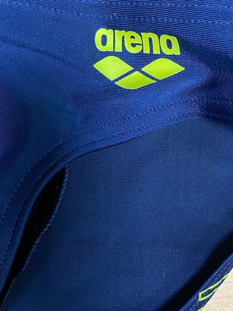 Arena Boy's Logo Swim Brief 006357 760 navy-soft green