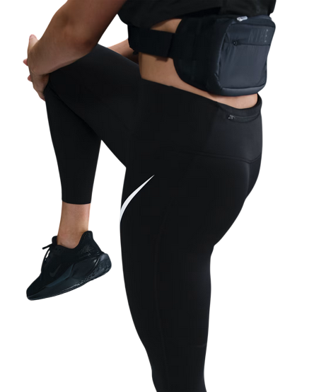 Nike Leggings Running Donna 7/8 Tempo Swoosh HV2304-010 Nero