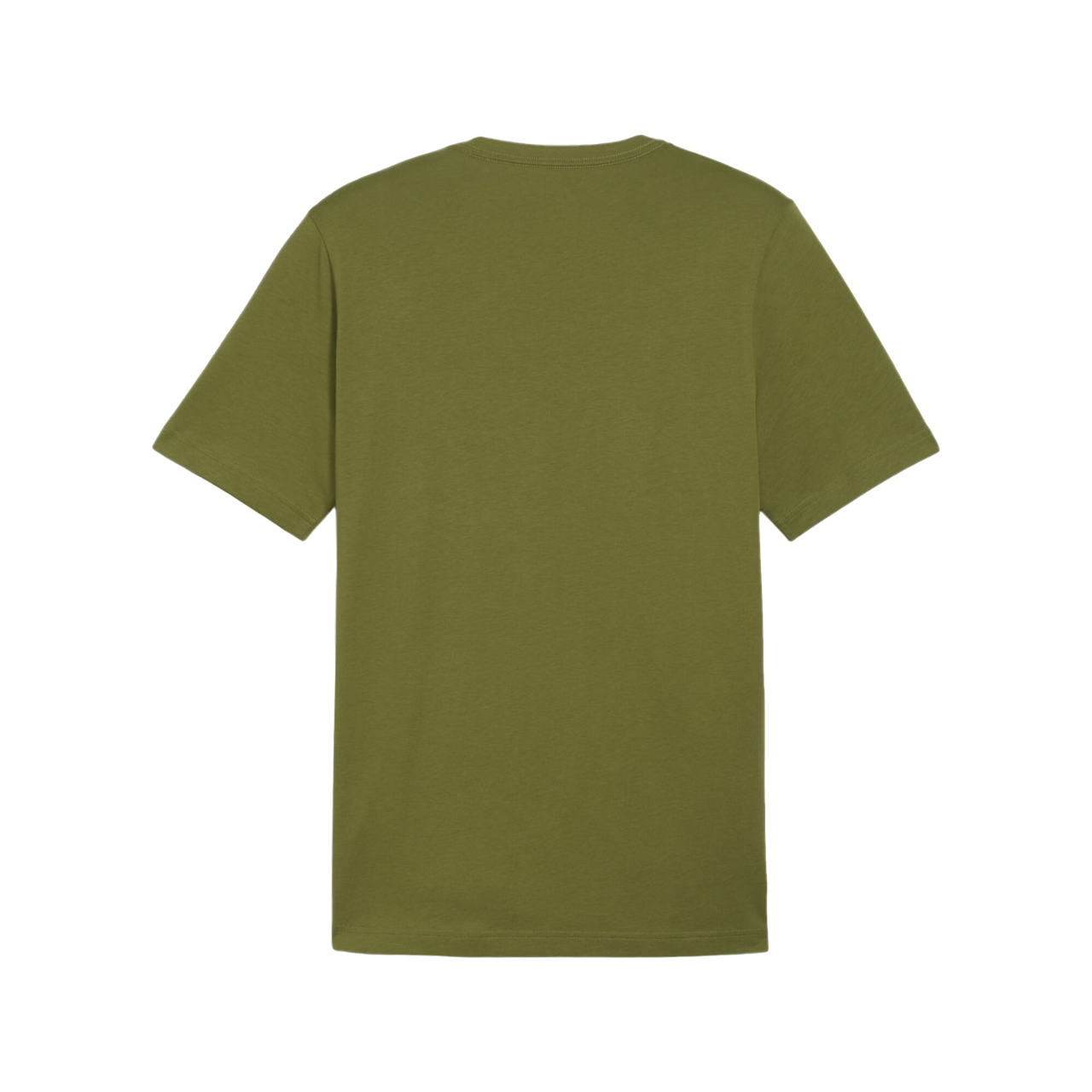Puma Men's Short Sleeve T-Shirt with Small Logo Print ESS 586669-76 Olive Green