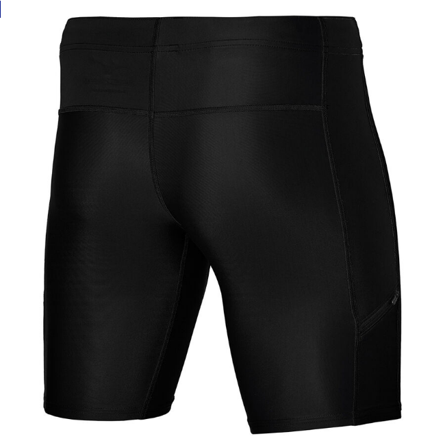 Mizuno Men's CORE MID J2GB1150 09 Black Stretchy Running Shorts