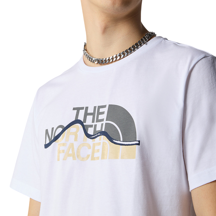 The North Face Men's Mountain Line Short Sleeve T-Shirt NF0A87NTFN41 White
