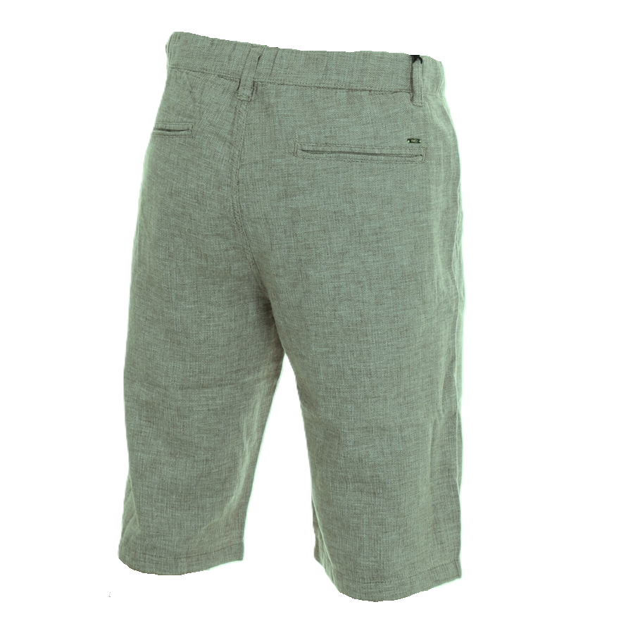 Trez bermuda uomo misto lino BENG2-2750 M49009 salvia estivo vista posteriore