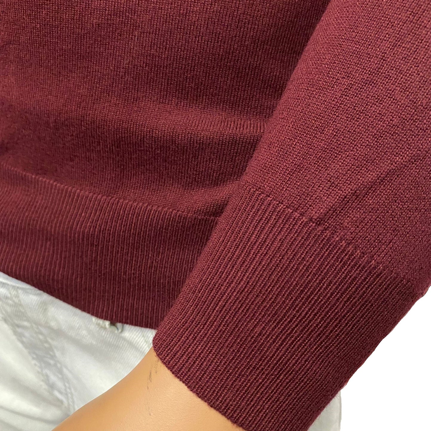 Trez maglia girocollo da uomo Manfred M48501 167 bordò