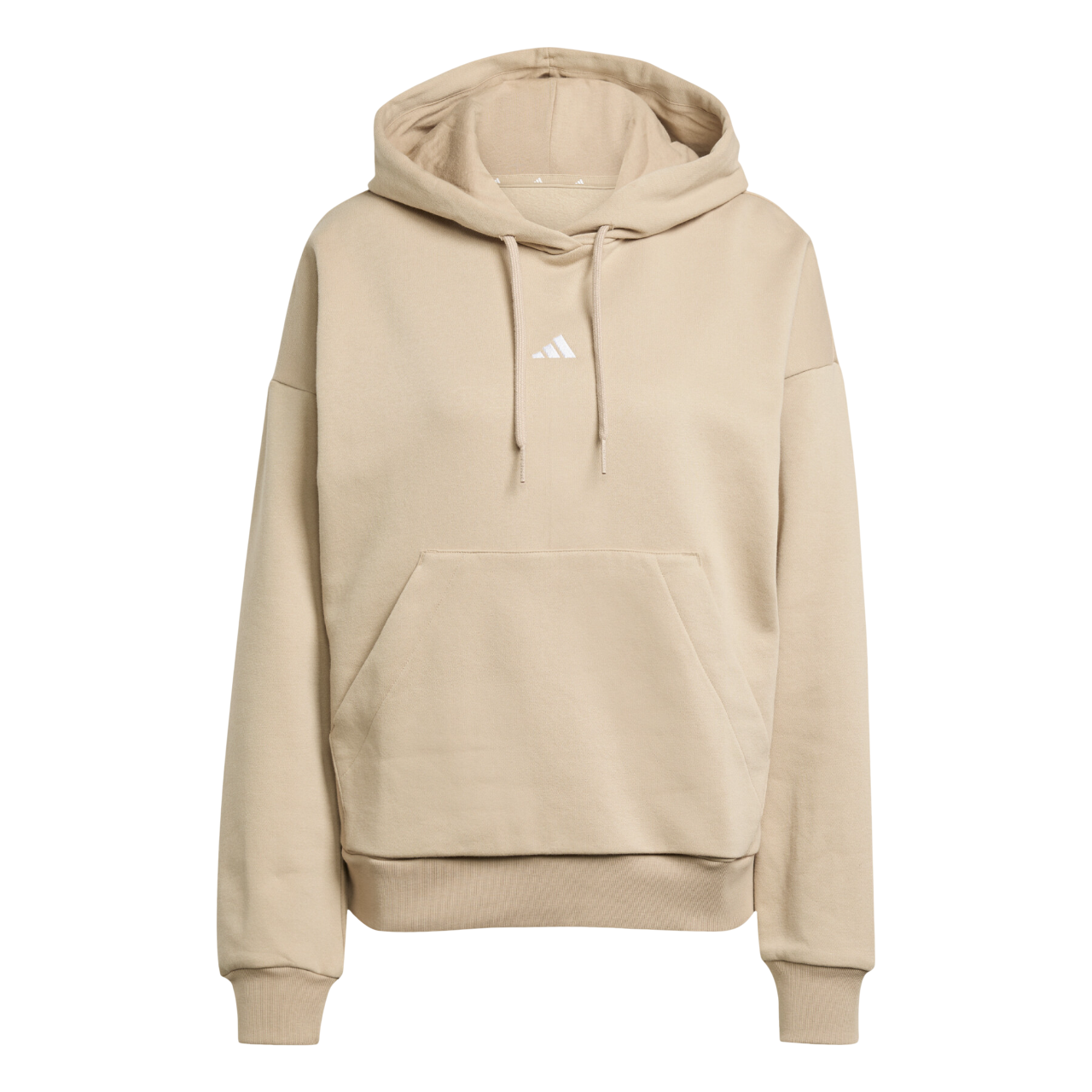 Adidas Women's Hoodie Essentials Small Logo Feel Cozy JV7310 Sand