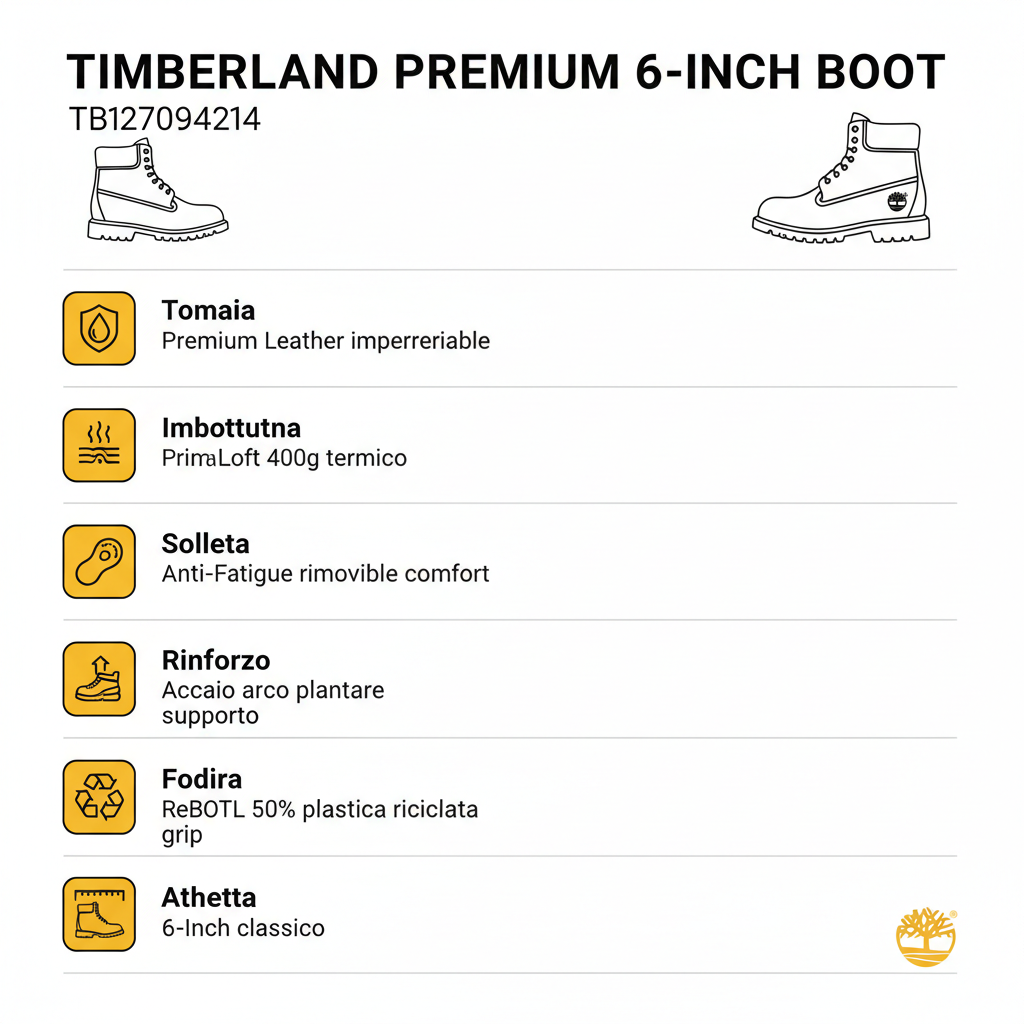 Timberland Premium 6-Inch TB127094214 Brown Men's Waterproof Boot