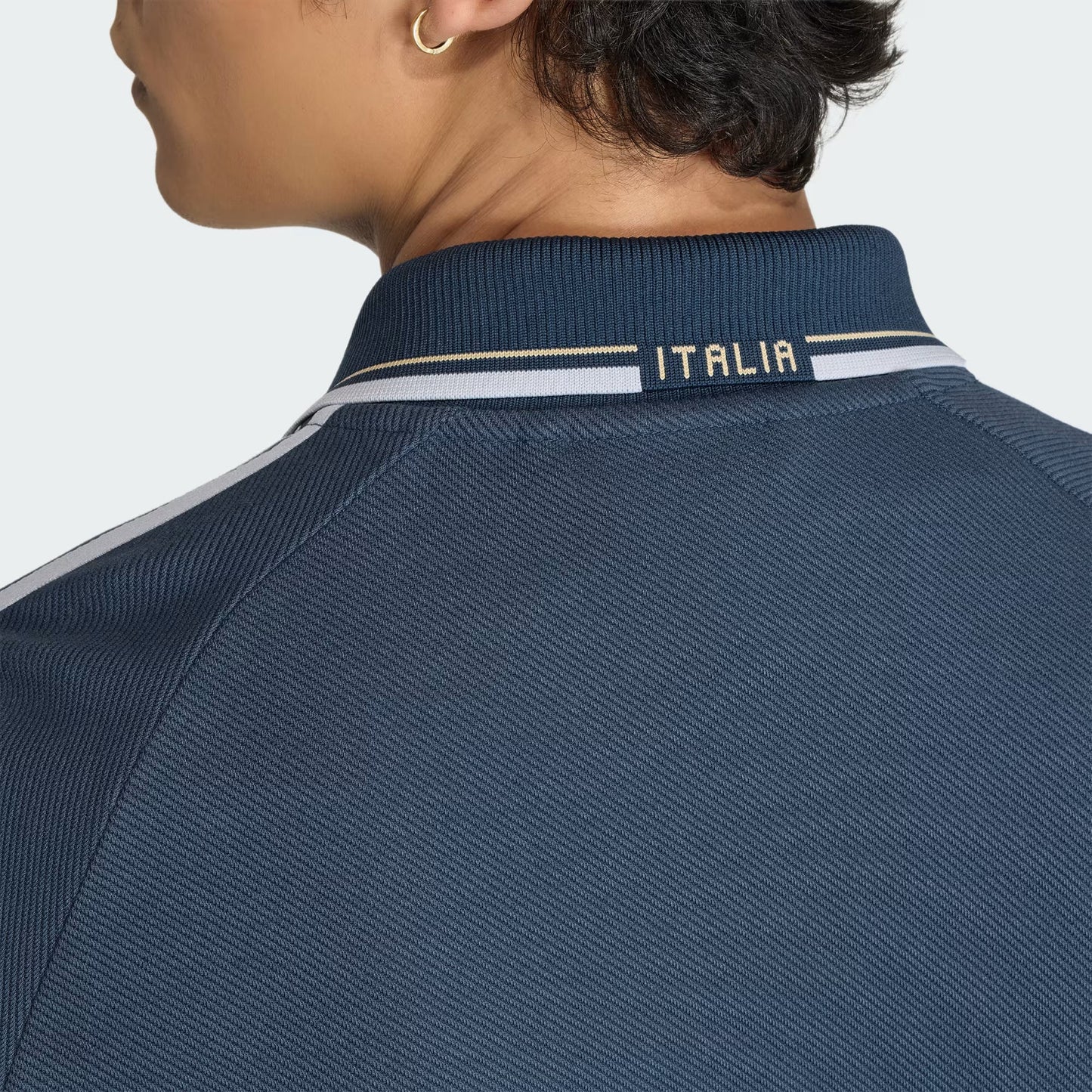 Adidas Giacca Anthem Away Italia FIGC JY9599 - Blu Chiaro Cotone Riciclato