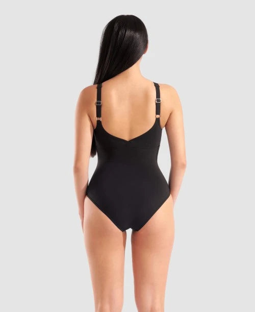 Arena Costume Intero Donna Isabella Wing 010351-570 Nero-Blu | Piscina Coppa C