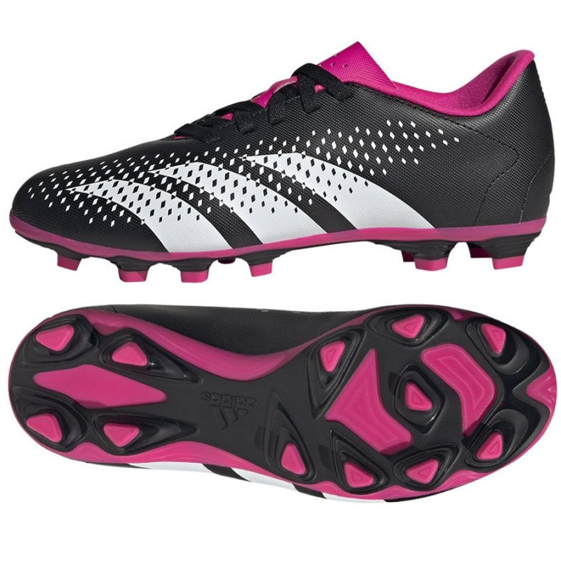 Adidas Boys' Predator Accuracy.4 FxG Soccer Cleats HQ0952 Black White Pink