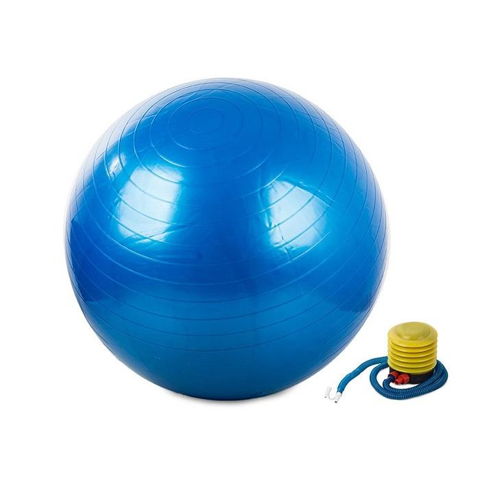 Contes palla da pilates da 65cm con pompa per gonfiaggio 03701 azzurro