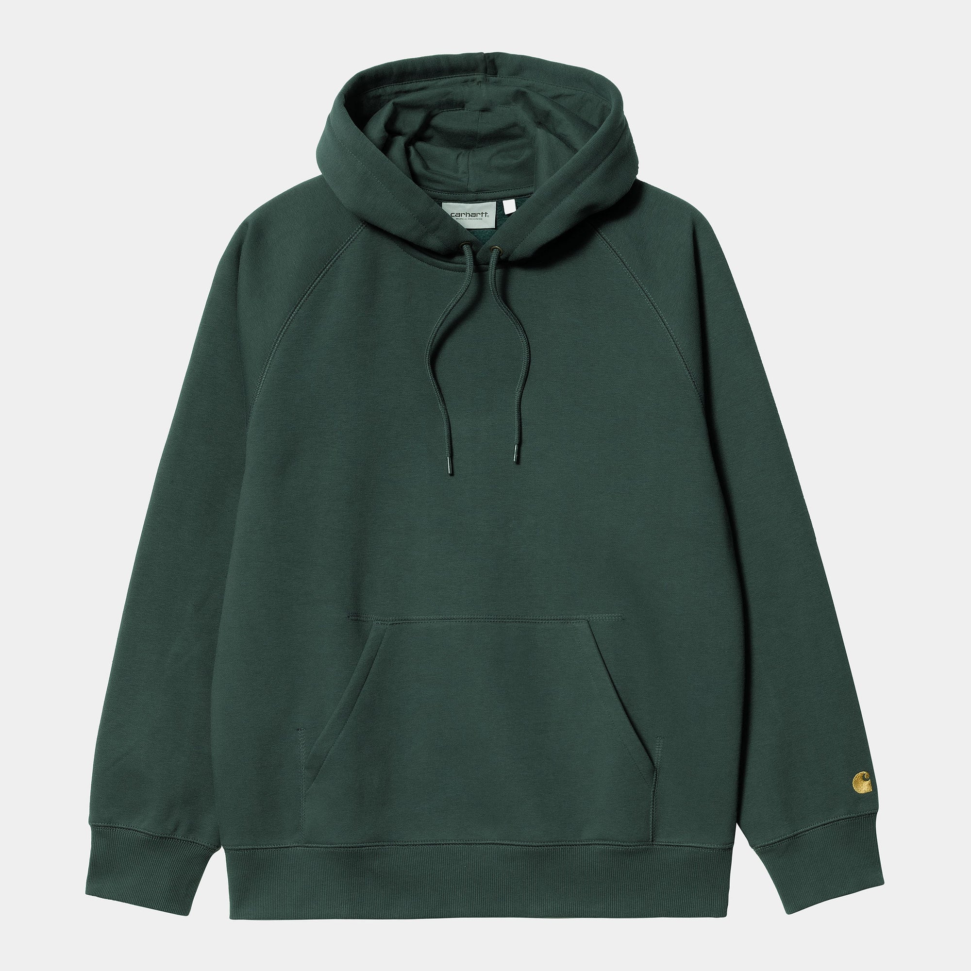 Carhartt Felpa con cappuccio da uomo 1026384 1H3 juniper-gold