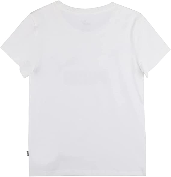 Puma Girls' Short Sleeve T-Shirt ESS Logo Tee G 587029 02 white