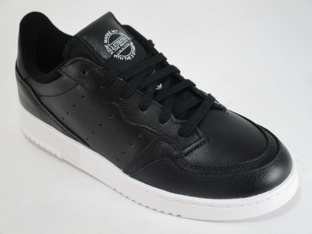 Adidas Originals Supercourt C EG0410 black lace-up sneakers for kids