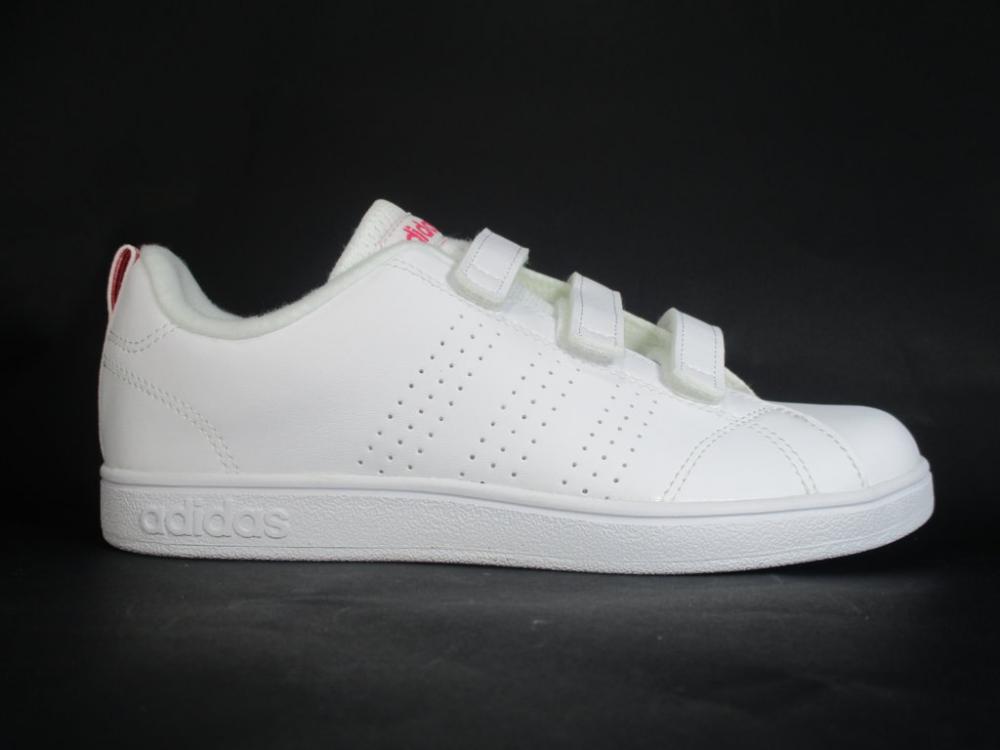 Adidas girls' sneakers with hook-and-loop fasteners VS ADV CL CMF C BB9978 white