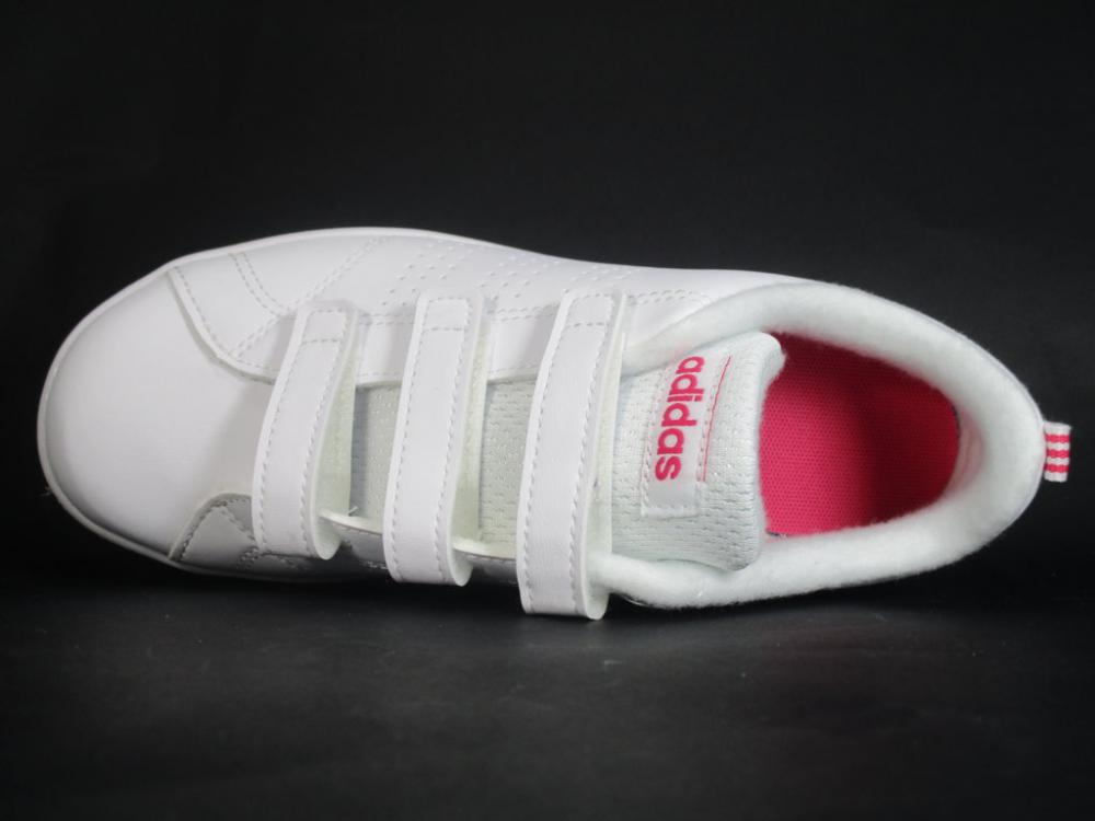 Adidas girls' sneakers with hook-and-loop fasteners VS ADV CL CMF C BB9978 white