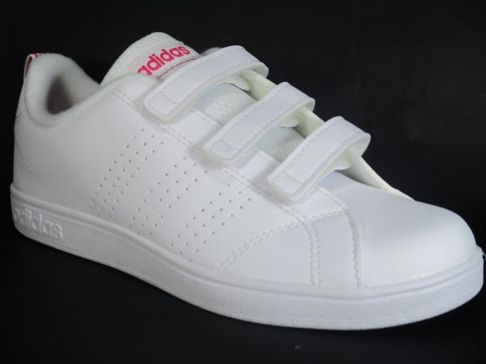 Adidas girls' sneakers with hook-and-loop fasteners VS ADV CL CMF C BB9978 white