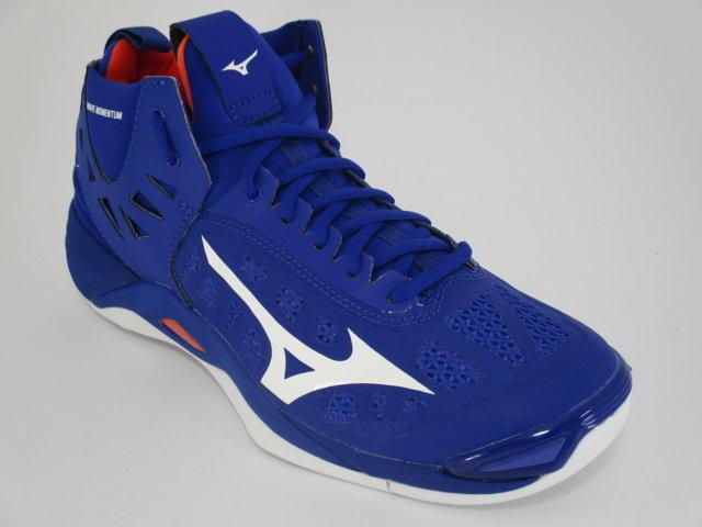 Mizuno Wave Momentum Mid V1GA191700 blue volleyball shoe