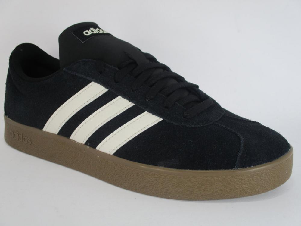 Adidas VL Court 2.0 F34551 Men's Black Suede Sneakers