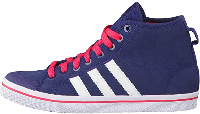 Adidas Originals Women's Honey Stripes Mid W Q34210 high-top sneakers blue-violet