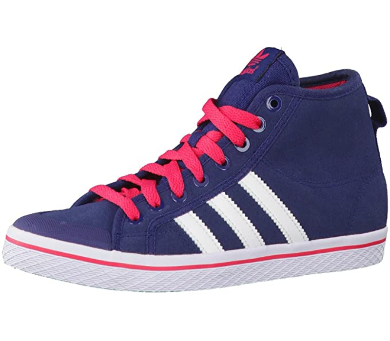 Adidas Originals Women's Honey Stripes Mid W Q34210 high-top sneakers blue-violet