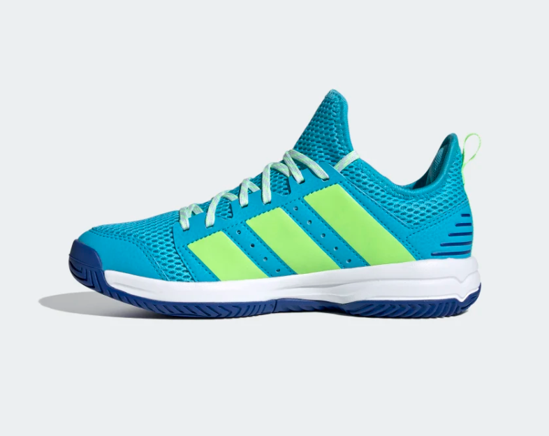 Adidas junior volleyball shoe Stabil Jr FU8402 signal cyan green royal