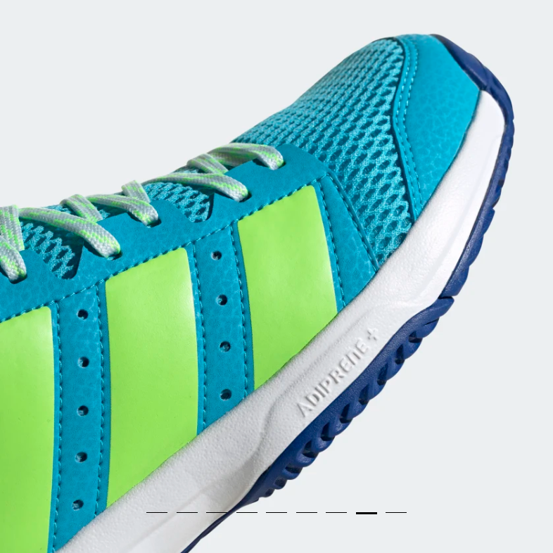 Adidas junior volleyball shoe Stabil Jr FU8402 signal cyan green royal