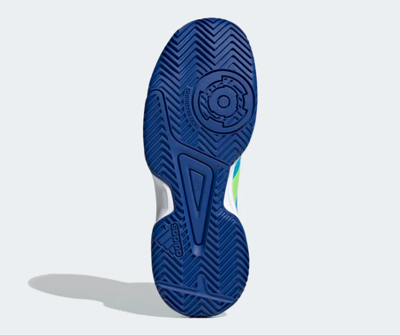 Adidas junior volleyball shoe Stabil Jr FU8402 signal cyan green royal