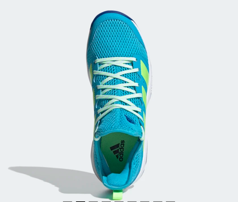 Adidas junior volleyball shoe Stabil Jr FU8402 signal cyan green royal