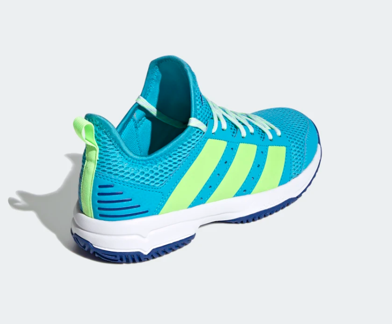 Adidas junior volleyball shoe Stabil Jr FU8402 signal cyan green royal