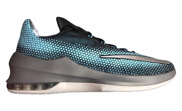 Nike Men's Air Max Infuriate Low 852457 004 Black/Silver Basketball Shoe