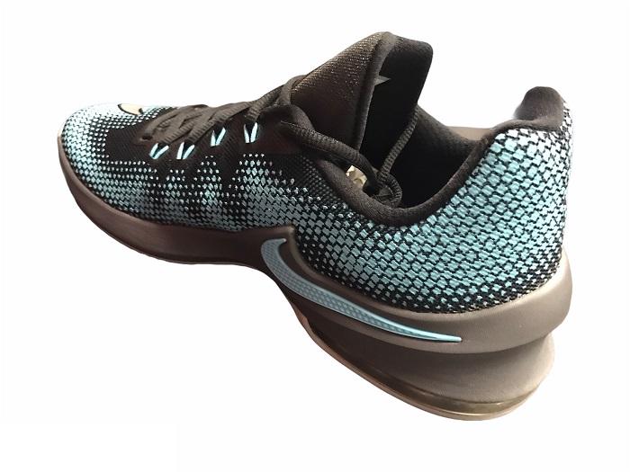 Nike Men's Air Max Infuriate Low 852457 004 Black/Silver Basketball Shoe