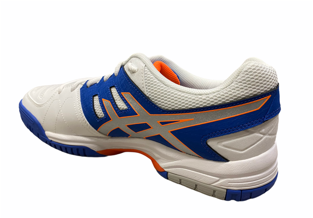 Asics Men's Tennis Shoe Gel Dedicate 4 E507Y 4293 blue silver flash orange