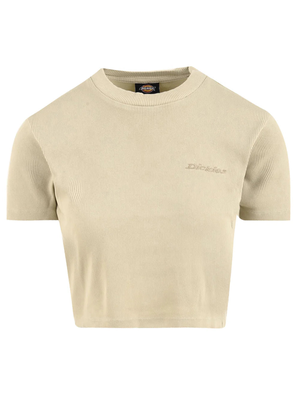 Dickies T-shirt a coste da donna Plentywood DK0A866FL441 beige