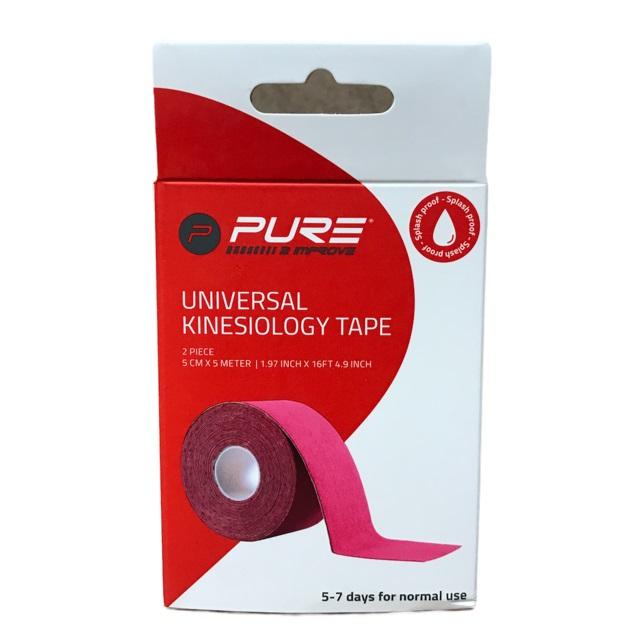 2Improve KINESIOLOGY TAPE Neuromuscular Bandage 5x5 cm Pink (2 Rolls)