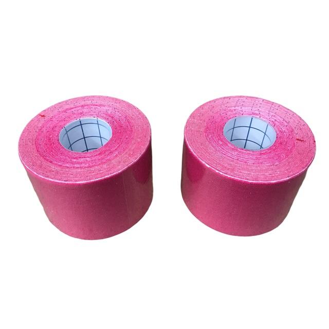 2Improve KINESIOLOGY TAPE Neuromuscular Bandage 5x5 cm Pink (2 Rolls)