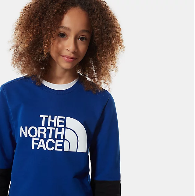 The North Face Drew Peak Light Crew boys' t-shirt NF0A492XVA61 blue