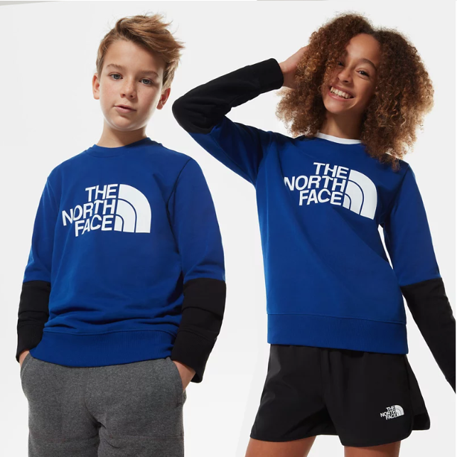 The North Face Drew Peak Light Crew boys' t-shirt NF0A492XVA61 blue