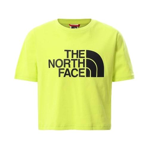 The North Face Girls' Easy Cropped T-Shirt NF0A558XJE31 yellow