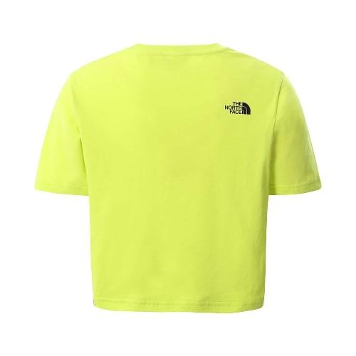 The North Face Girls' Easy Cropped T-Shirt NF0A558XJE31 yellow