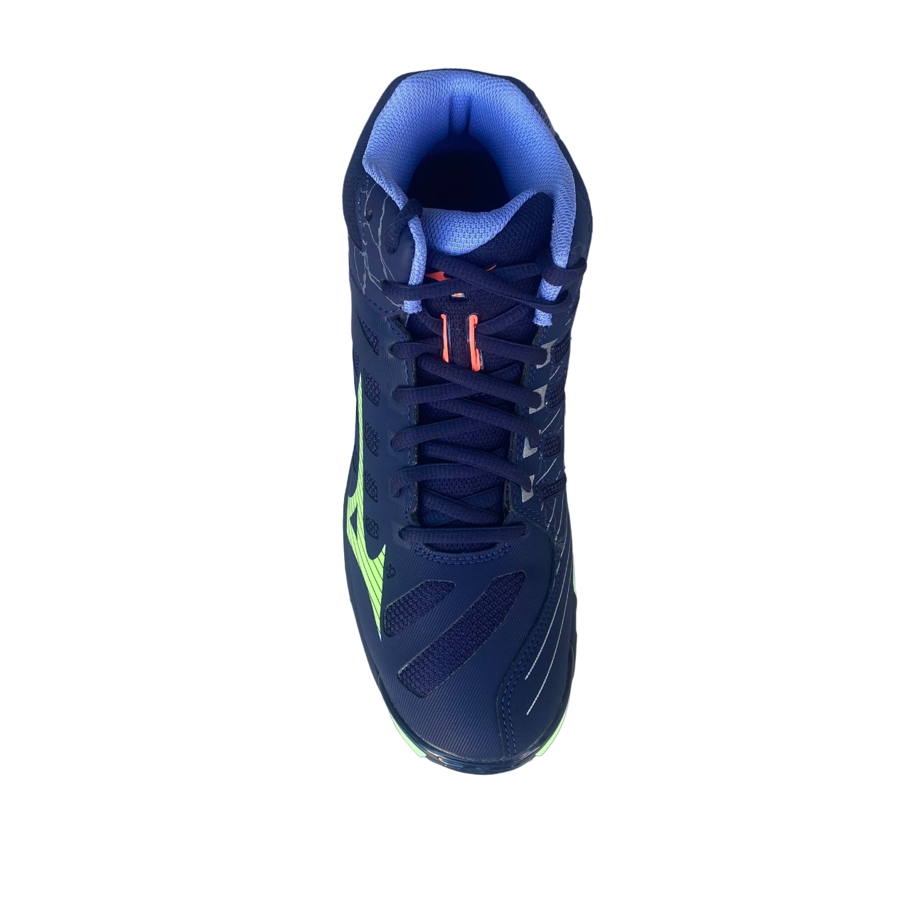 Mizuno Men's High Top Volleyball Shoe Wave Voltage Mid V1GA216511 Blue-Green-Wisteria