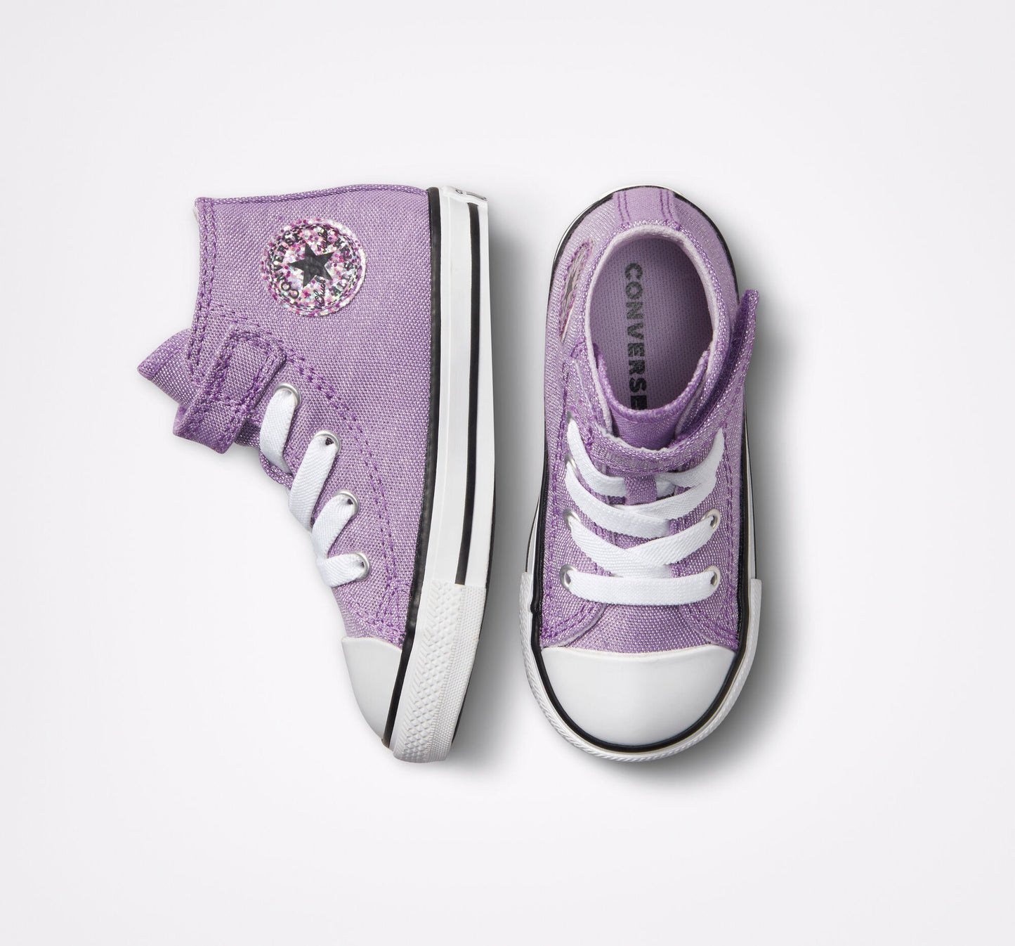 Converse Chuck Taylor All Star Easy-On Glitter 772878C Viola Bambina