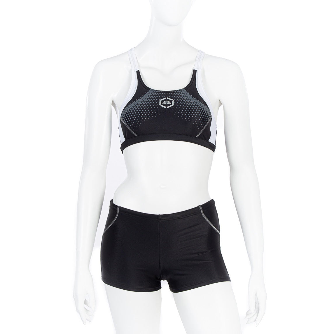 Aquarapid women's 2-piece swimsuit for sea or pool ALFA/C black