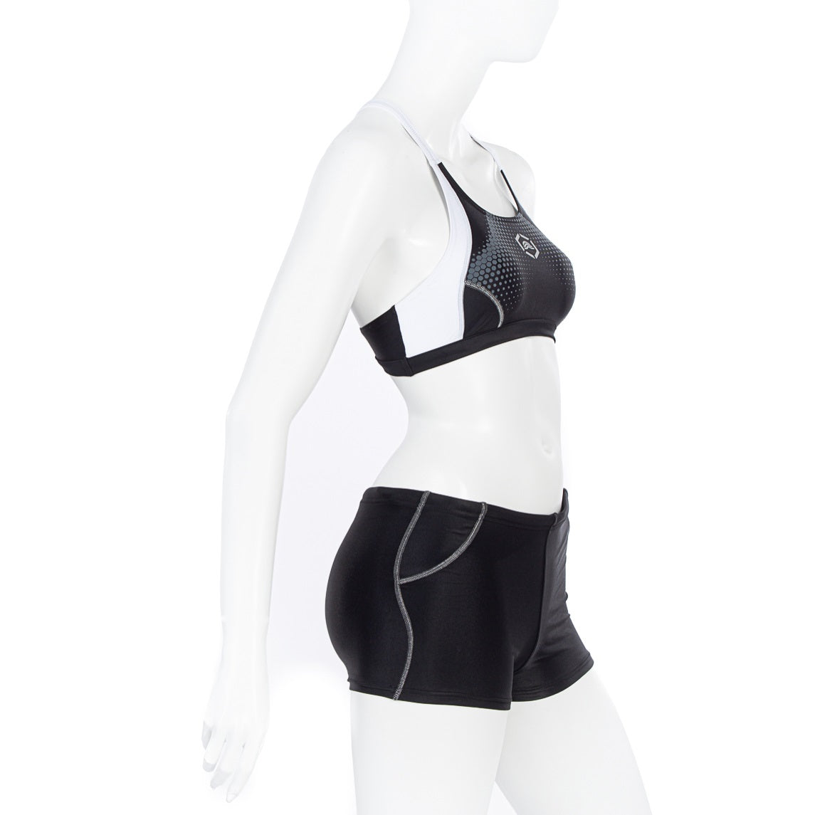Aquarapid women's 2-piece swimsuit for sea or pool ALFA/C black