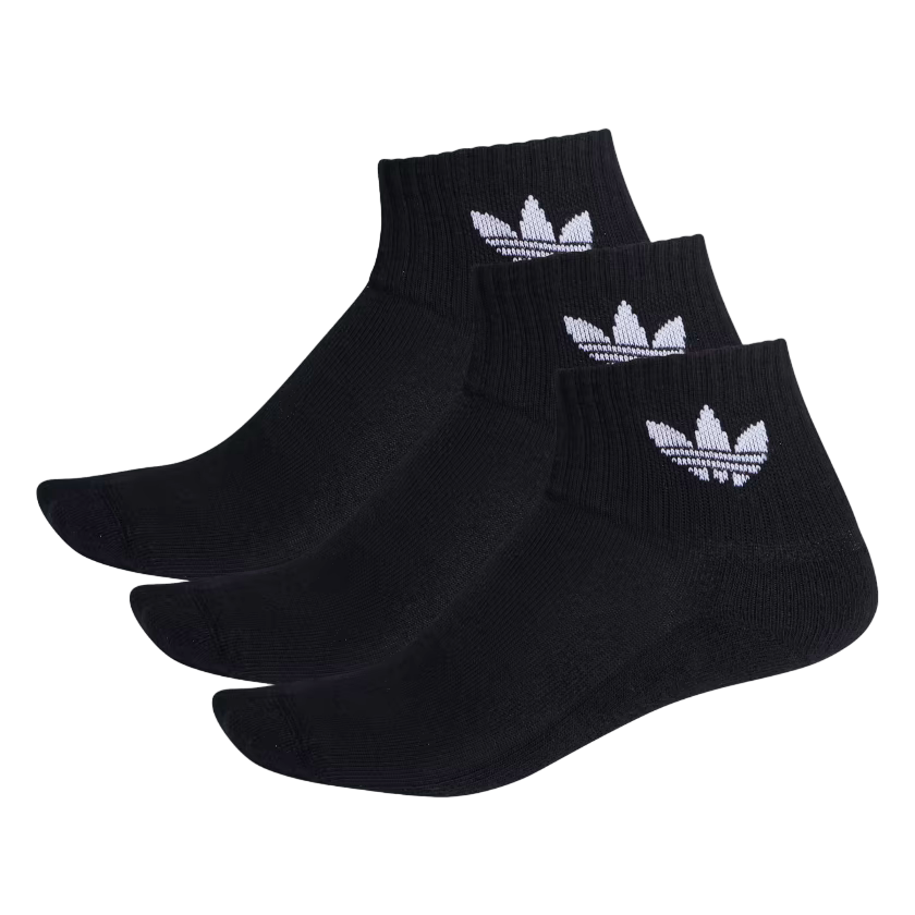 Adidas Originals calza media altezza FM0643 nero confezione da 3 paia