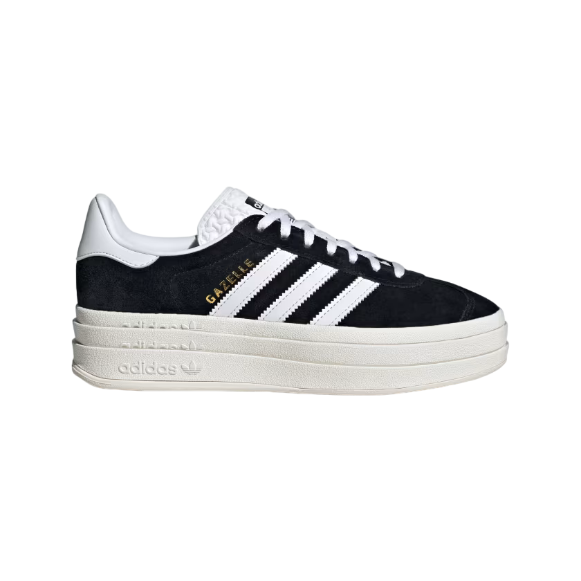 Adidas Originals Women's Gazelle Bold HQ6912 Black-White Sneakers
