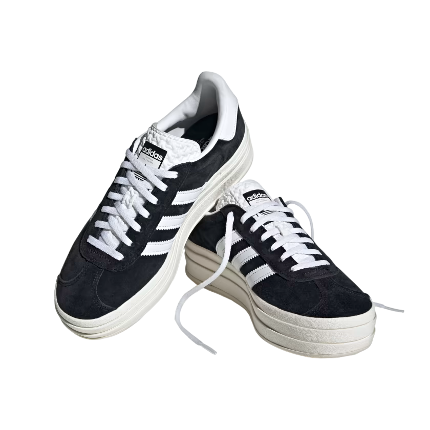 Adidas Originals Women's Gazelle Bold HQ6912 Black-White Sneakers