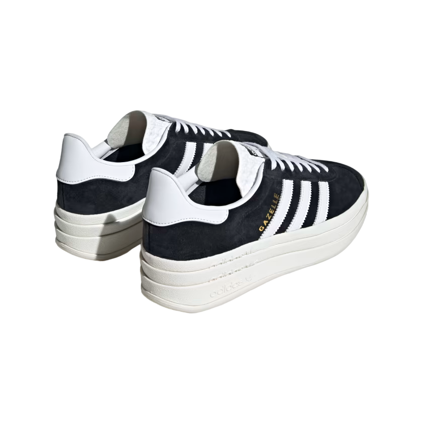 Adidas Originals Women's Gazelle Bold HQ6912 Black-White Sneakers